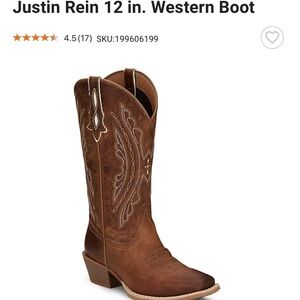 Justin’s western boots size 7